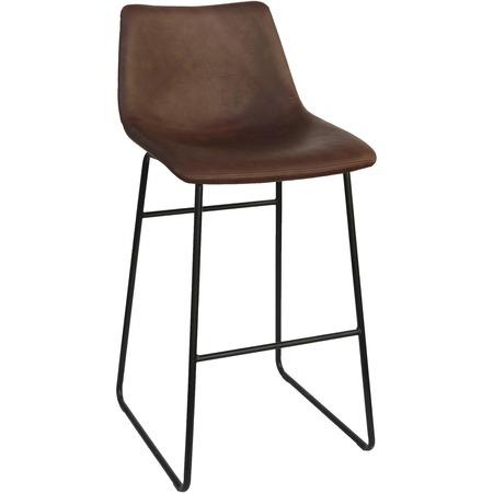 Lorell Mid-century Modern Sled Guest Stool, PK2 42958